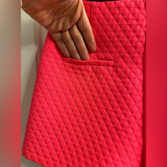 [JUST IN] Topshop Pink Quilted High Waisted Shorts Sz 4 - Picture 6 of 9